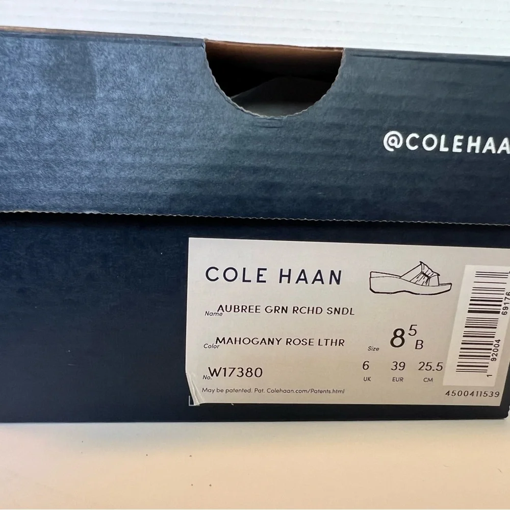 Cole Haan Women’s Aubree Grand Ruched Slide Sandal Brand New Never Worn size 8.5 - Picture 10 of 10